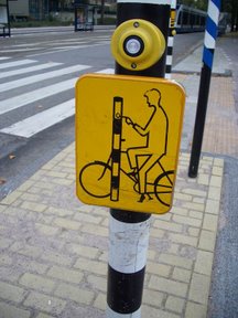 Verkeerslichtknopje fietsers