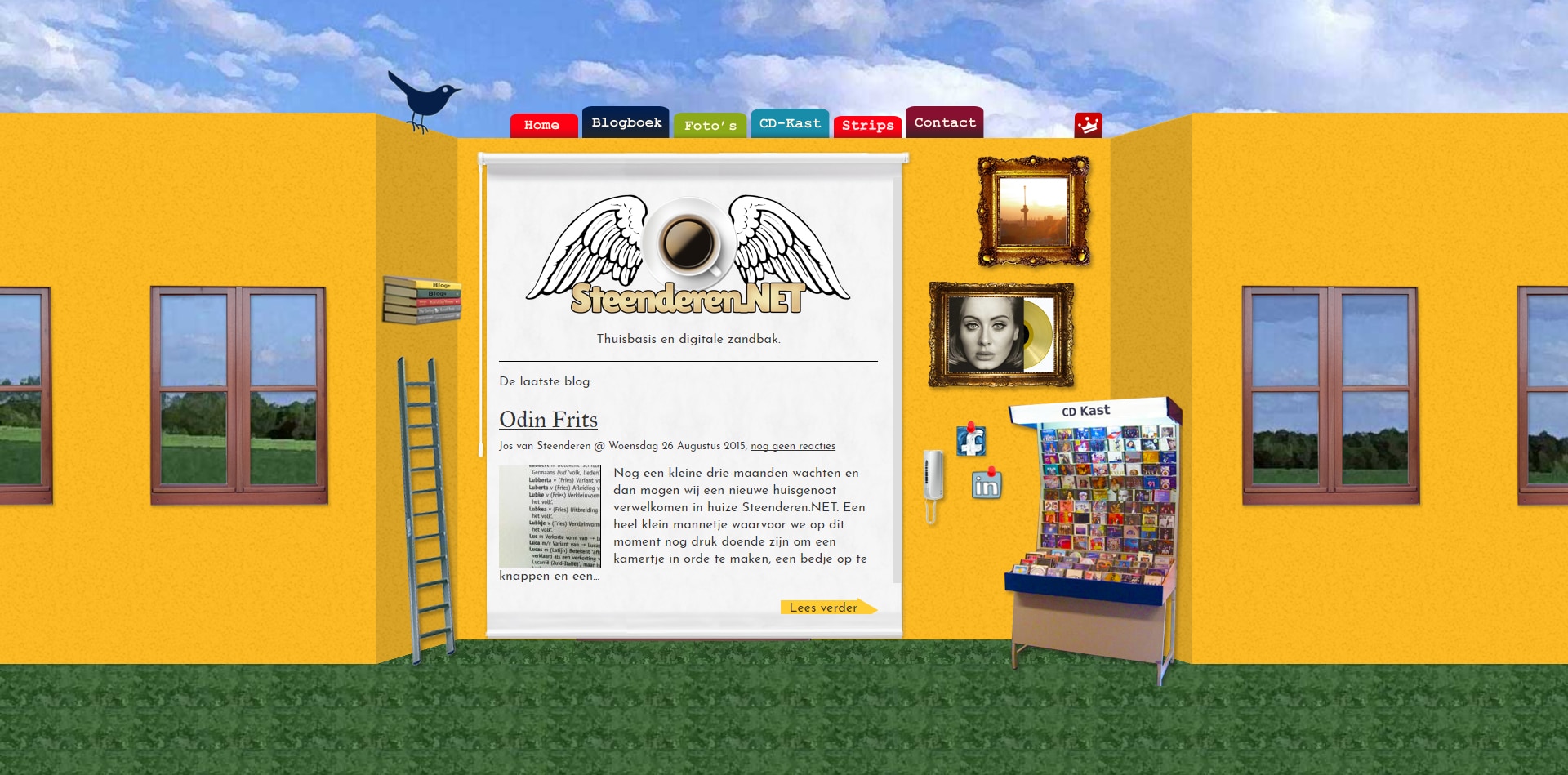 Screenshot van het Steenderen.NET tot aan 2017