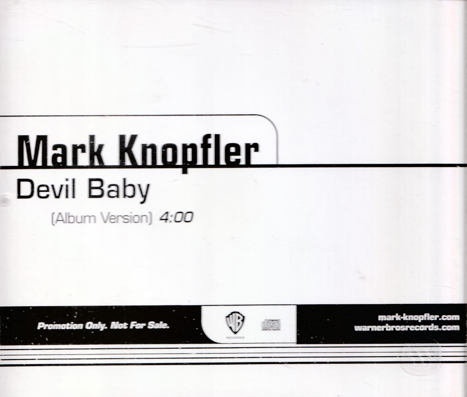 Mark Knopfler – Devil baby – Promo CD-single